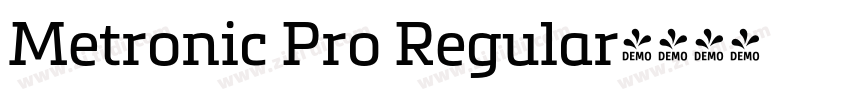 Metronic Pro Regular字体转换